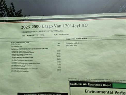 New 2025 Mercedes-Benz Sprinter 2500 image 17