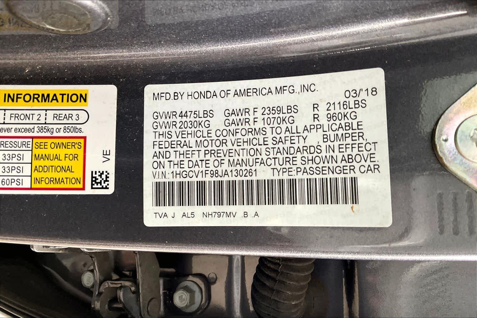 Used 2018 Honda Accord Touring image 34
