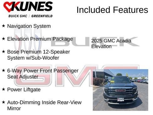 New 2025 GMC Acadia Elevation w/ Elevation Premium Package image 3