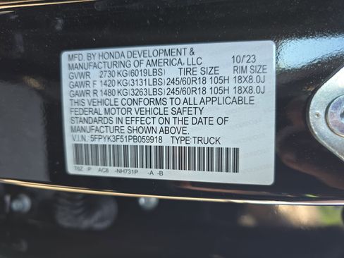 Used 2023 Honda Ridgeline RTL image 37