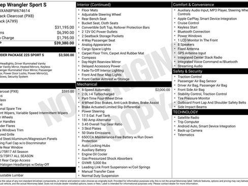 Used 2023 Jeep Wrangler Sport S image 42