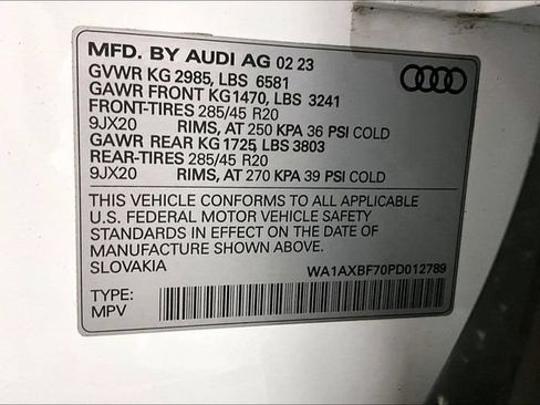 Certified 2023 Audi Q7 3.0T Premium w/ Convenience Package AWD/4WD image 23