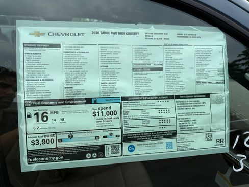 New 2026 Chevrolet Tahoe High Country AWD/4WD image 34