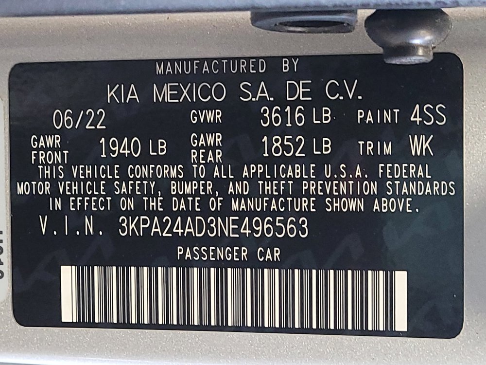 Used 2022 Kia Rio S w/ Technology Package FWD image 33