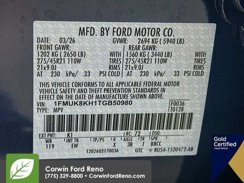 Certified 2026 Ford Explorer ST-Line w/ ST-Line Street Pack AWD/4WD image 36