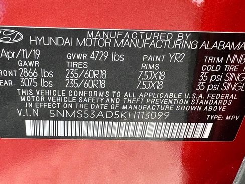 Used 2019 Hyundai Santa Fe Limited FWD image 42