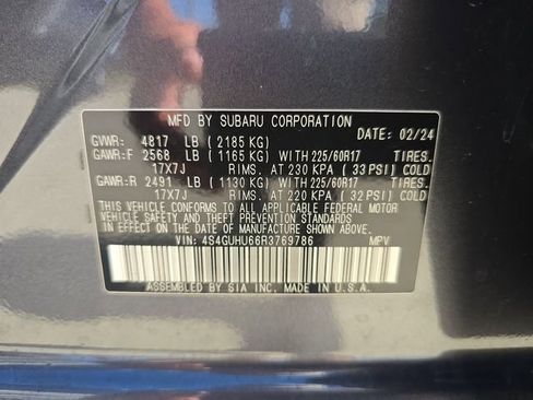 Certified 2024 Subaru Crosstrek 2.5i Wilderness w/ Wilderness Package AWD/4WD image 31