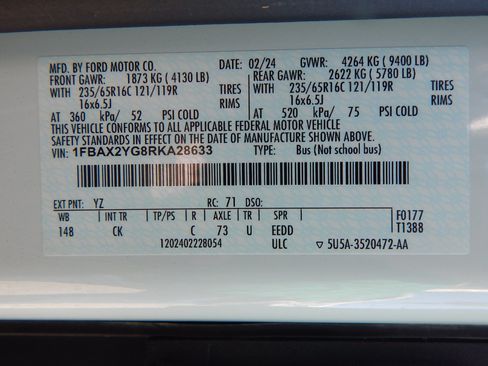Used 2024 Ford Transit 350 XLT RWD image 30