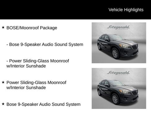 Used 2016 MAZDA CX-5 Touring w/ Bose/Moonroof Package AWD/4WD image 4
