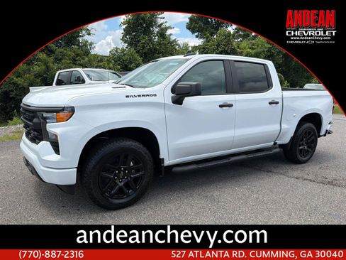 New 2026 Chevrolet Silverado 1500 Custom w/ Turbomax Blackout Package RWD image 1