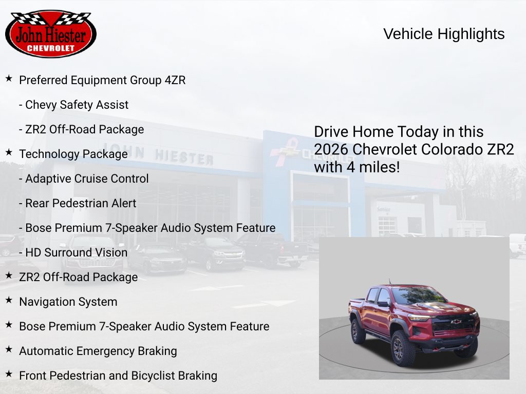 New 2026 Chevrolet Colorado ZR2 w/ Technology Package AWD/4WD image 6