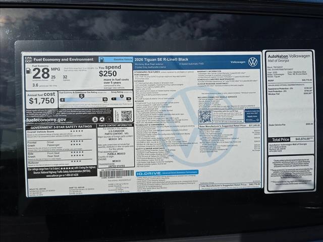 New 2026 Volkswagen Tiguan SE R-Line FWD image 22