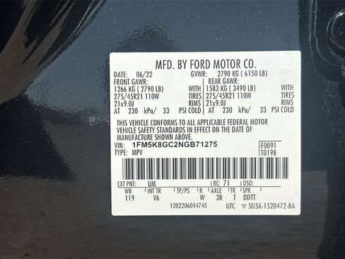 Used 2022 Ford Explorer ST w/ ST Street Pack image 33