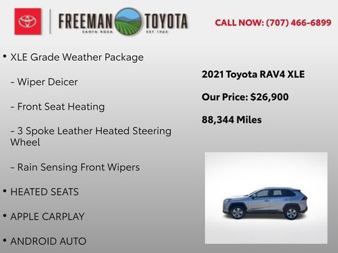 Used 2021 Toyota RAV4 XLE w/ XLE Grade Weather Package AWD/4WD image 5