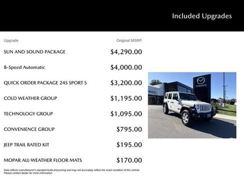 Used 2022 Jeep Wrangler Unlimited Sport w/ Sun And Sound Package AWD/4WD image 5