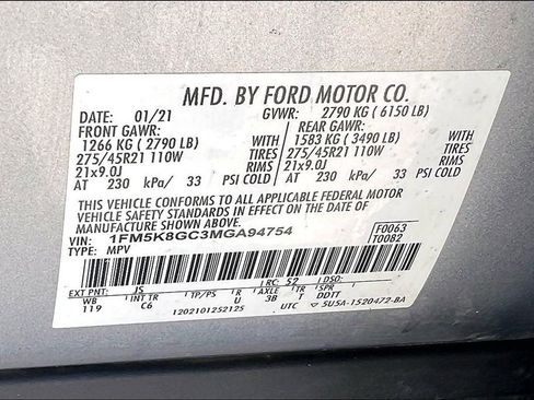 Used 2021 Ford Explorer ST w/ Equipment Group 401A AWD/4WD image 33