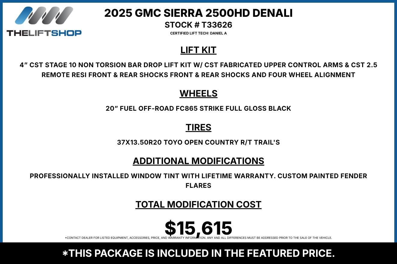 Used 2025 GMC Sierra 2500 Denali w/ Denali Reserve Package AWD/4WD image 2