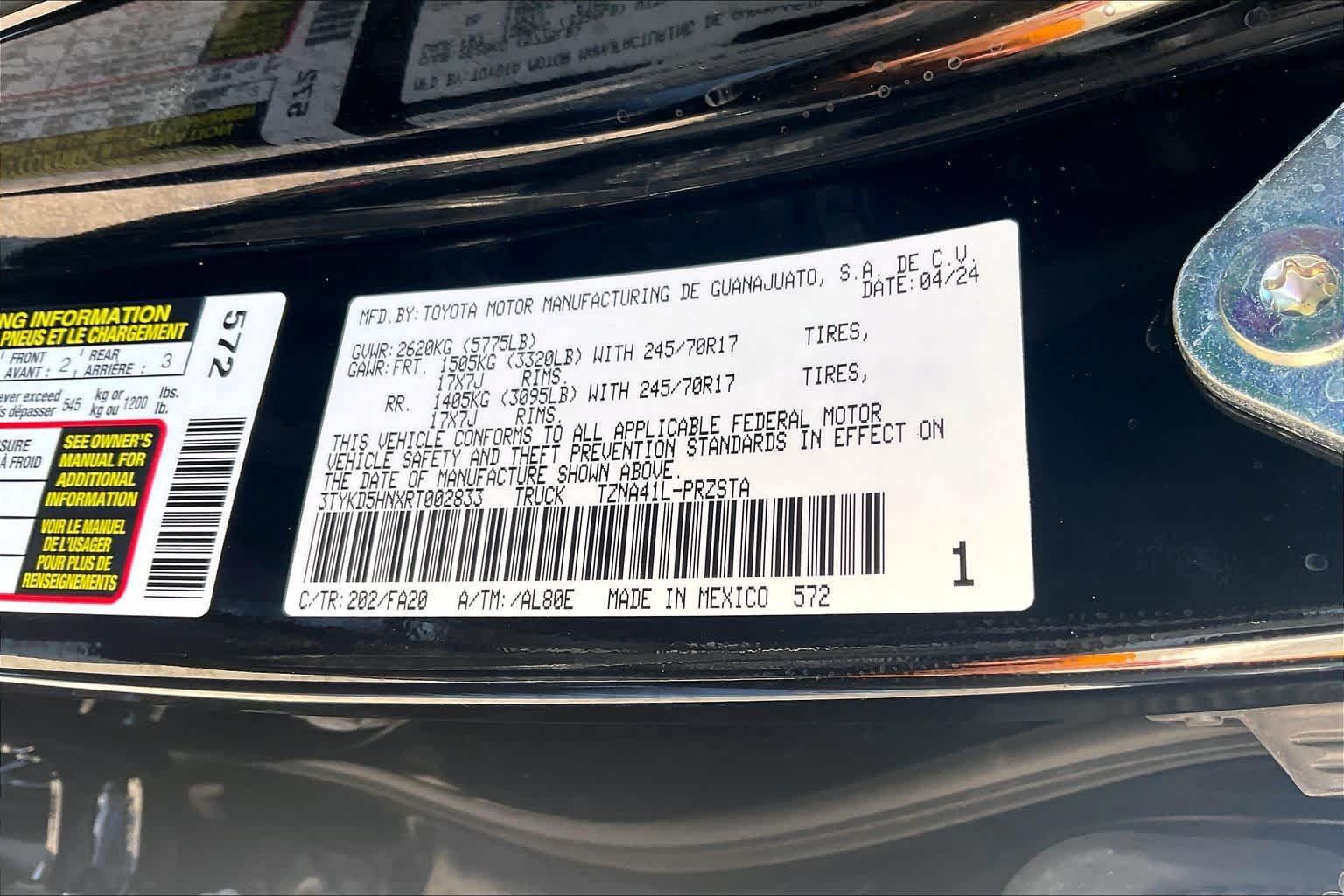 Used 2024 Toyota Tacoma SR RWD image 33