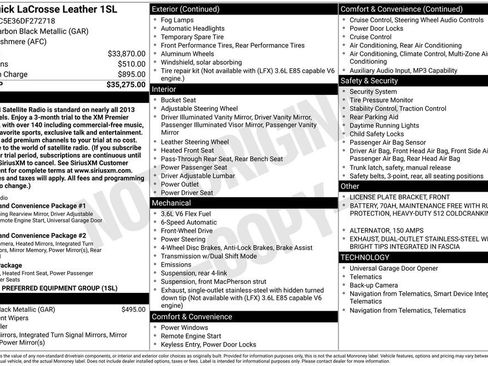 Used 2013 Buick LaCrosse Leather FWD image 44