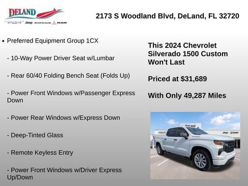 Used 2024 Chevrolet Silverado 1500 Custom RWD image 6