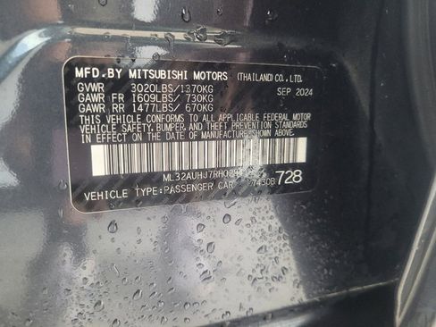 Used 2024 Mitsubishi Mirage ES FWD image 33