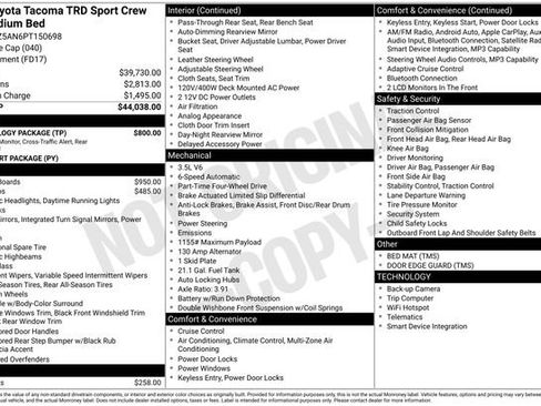Used 2023 Toyota Tacoma TRD Sport w/ Technology Package AWD/4WD image 62