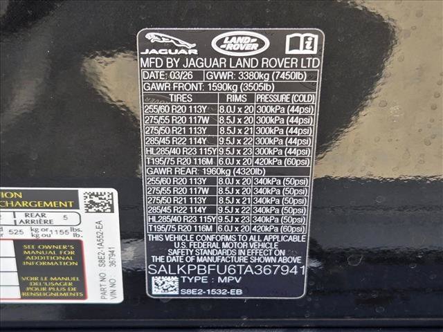 New 2026 Land Rover Range Rover Long Wheelbase SE AWD/4WD image 18