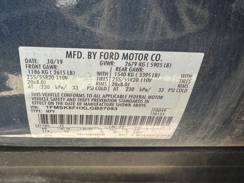 Used 2020 Ford Explorer Limited AWD/4WD image 8