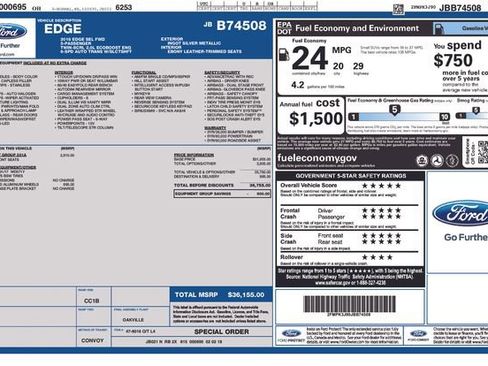 Used 2018 Ford Edge SEL w/ Equipment Group 201A FWD image 21