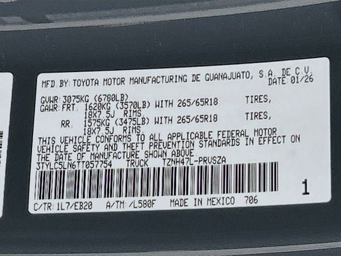 New 2026 Toyota Tacoma Limited AWD/4WD image 29