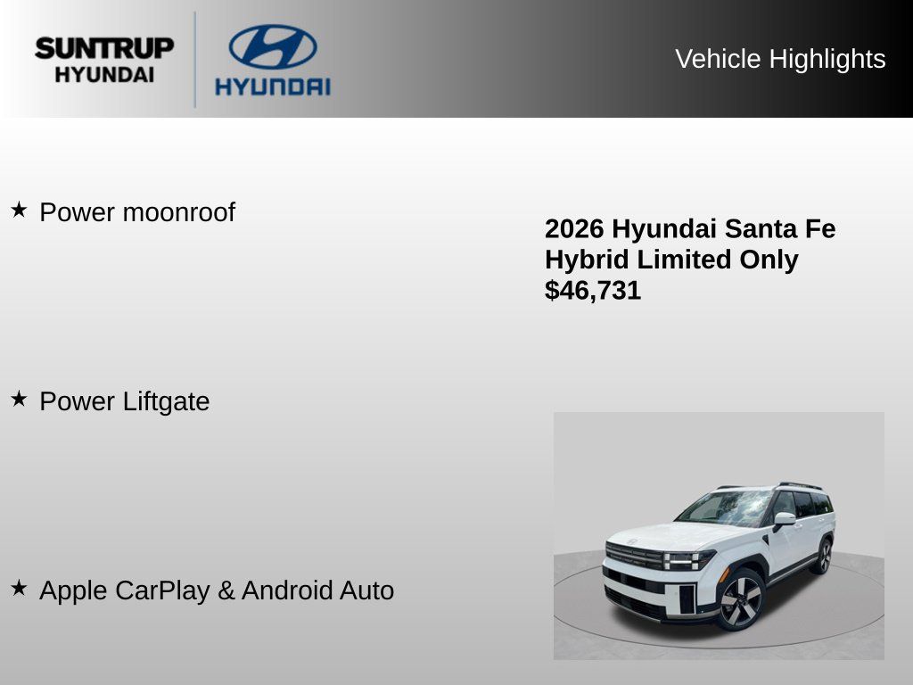 Used 2026 Hyundai Santa Fe Limited AWD/4WD image 8