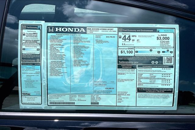 New 2026 Honda Accord Sport image 13