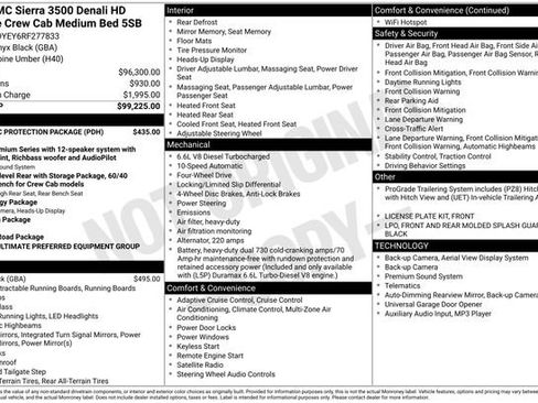 Certified 2024 GMC Sierra 3500 Denali Ultimate w/ LPO, GMC Protection Package image 17