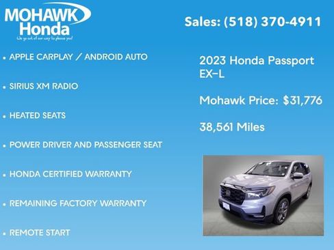 Certified 2023 Honda Passport EX-L image 16