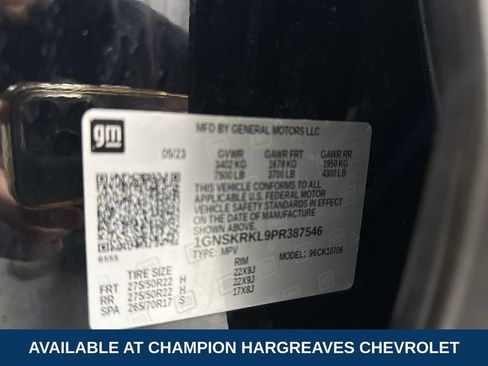 Certified 2023 Chevrolet Tahoe RST w/ Sport Performance Package image 42