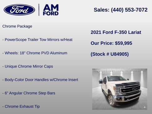 Used 2021 Ford F350 Lariat w/ Lariat Ultimate Package AWD/4WD image 6