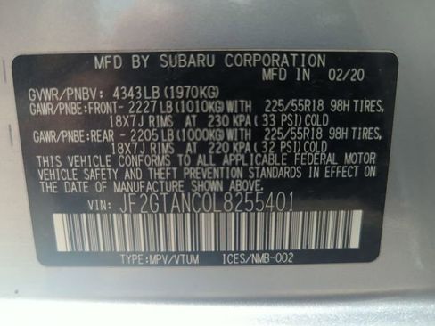 Used 2020 Subaru Crosstrek 2.0i Limited w/ Moonroof Package w/Navigation AWD/4WD image 34
