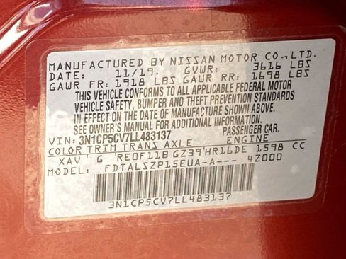 Certified 2020 Nissan Kicks SV FWD image 34