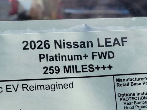 New 2026 Nissan Leaf Platinum+ w/ Illuminated Package image 12