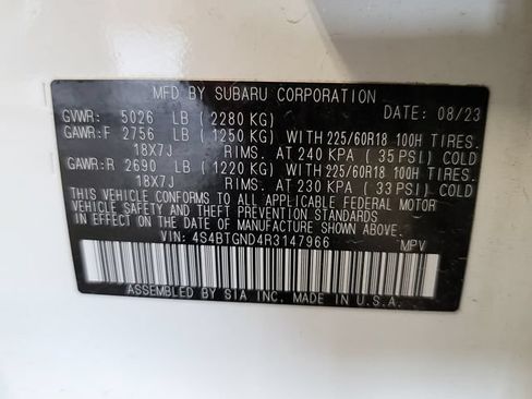 Used 2024 Subaru Outback Limited XT w/ Popular Package #2 AWD/4WD image 36