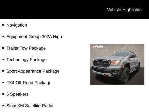 Used 2022 Ford Ranger XLT w/ Equipment Group 302A High image 2