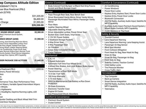 Used 2022 Jeep Compass Latitude w/ Sun and Sound Group AWD/4WD image 31