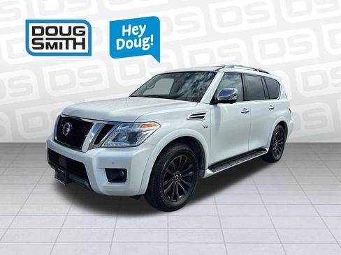 Used 2019 Nissan Armada Platinum w/ Captain's Chairs Package AWD/4WD image 3
