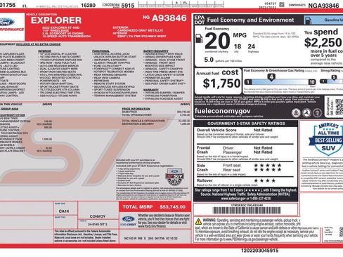 Used 2022 Ford Explorer ST w/ ST High-Performance Pack AWD/4WD image 5