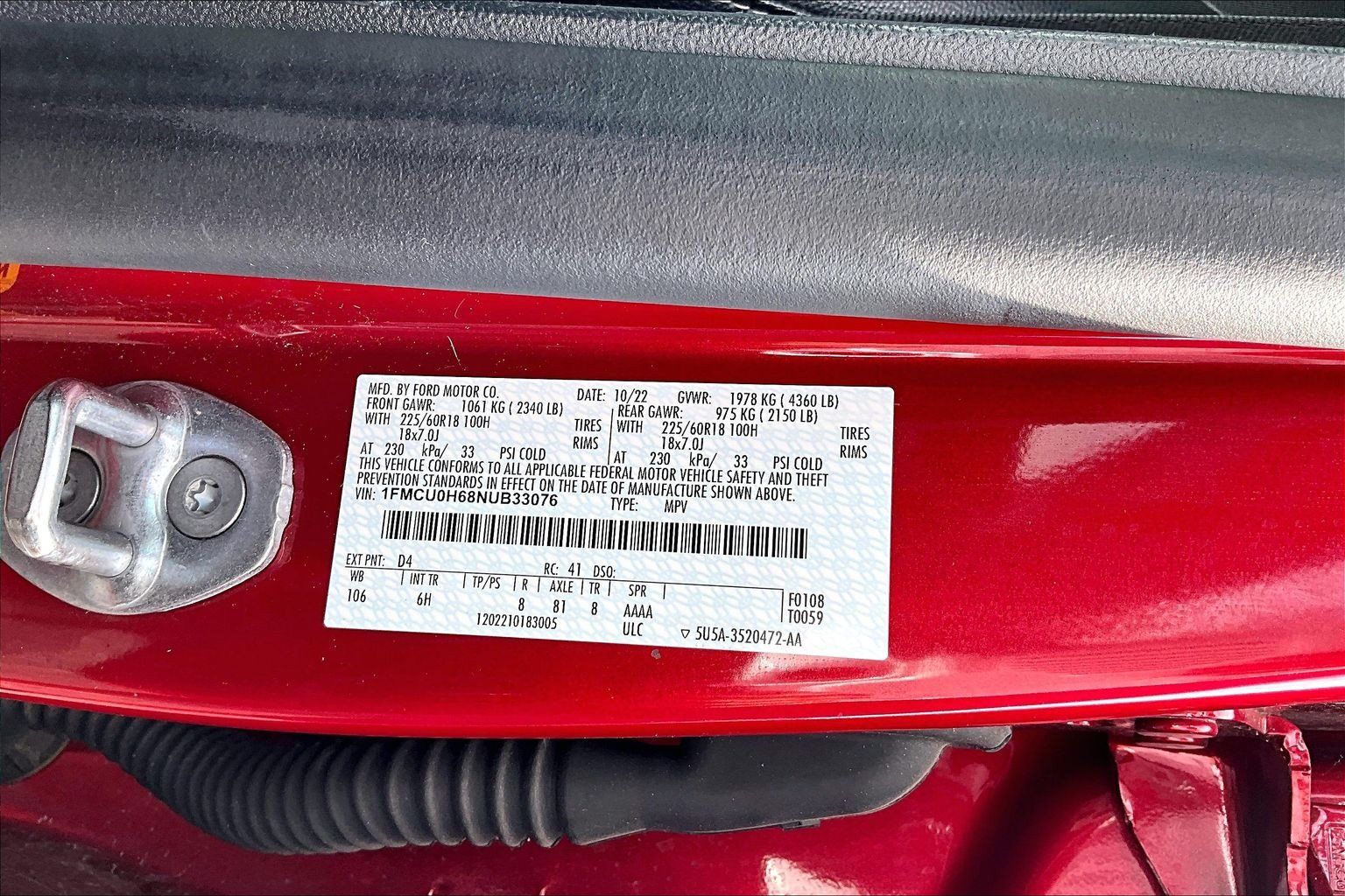 Used 2022 Ford Escape SEL FWD image 5