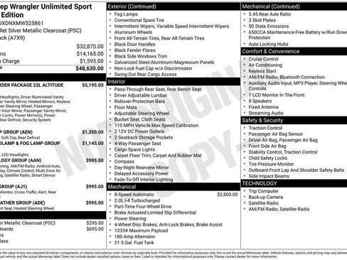 Used 2021 Jeep Wrangler Unlimited Sport image 15