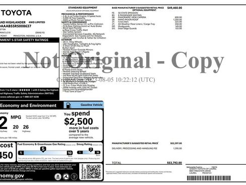 Used 2024 Toyota Grand Highlander AWD image 2