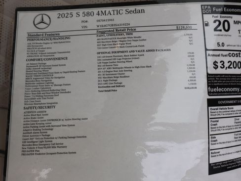 Certified 2025 Mercedes-Benz S 580 4MATIC Sedan image 30