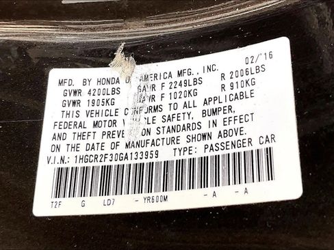 Used 2016 Honda Accord LX image 34