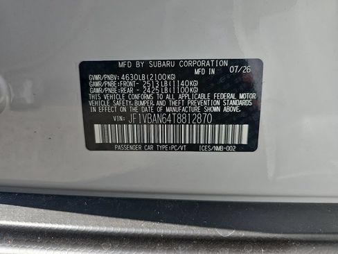 New 2026 Subaru WRX Limited AWD/4WD image 35